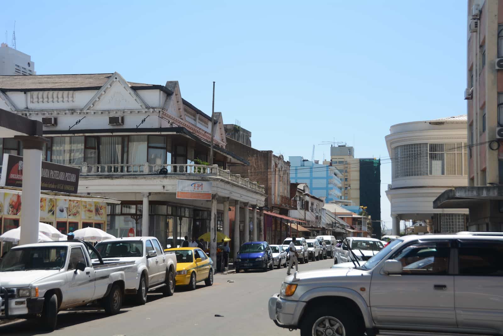 Commercial street in Maputo Baixa