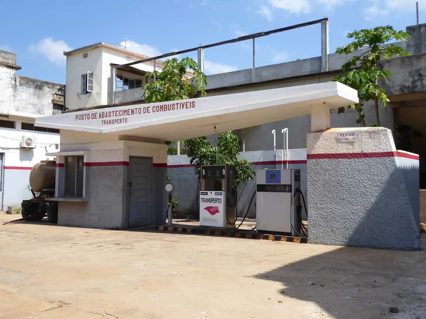 Petrol station in Mozambique