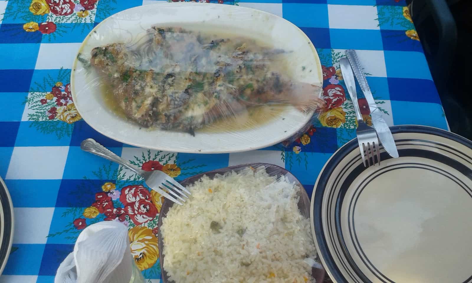 Xima with fish in Mozambique