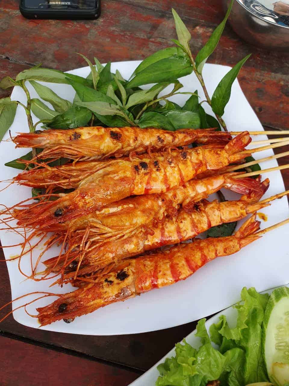 Grilled shrimp