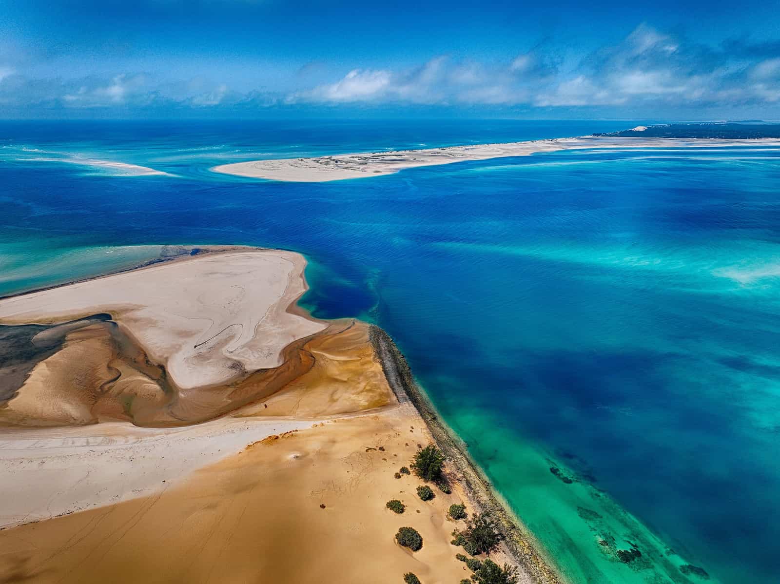 Bazaruto Island from the air