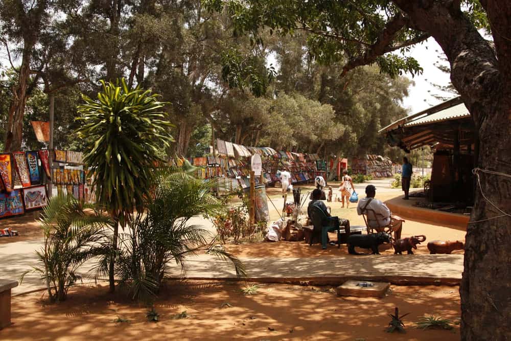 Craft stalls at FEIMA in Maputo